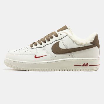Чоловічі зимові кросівки Nike Air Force 1 Yohood Rice Хутро фото