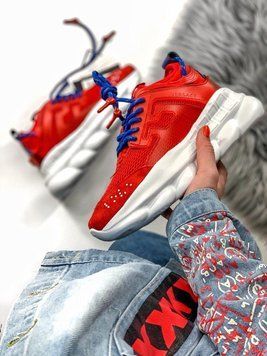 Женские кроссовки Versace Chain Reaction Sneakers 001-09 Женские кроссовки Versace фото