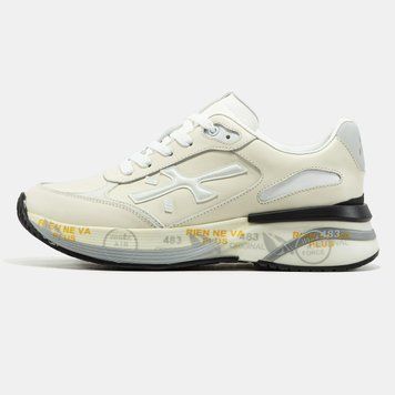 Мужские кроссовки Premiata Moerun Beige White Premium фото