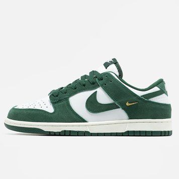 Чоловічі та жіночі кросівки Nike Dunk Low Mini Swoosh Green фото