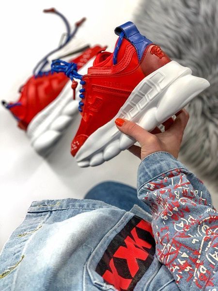 Женские кроссовки Versace Chain Reaction Sneakers 001-09 Женские кроссовки Versace фото