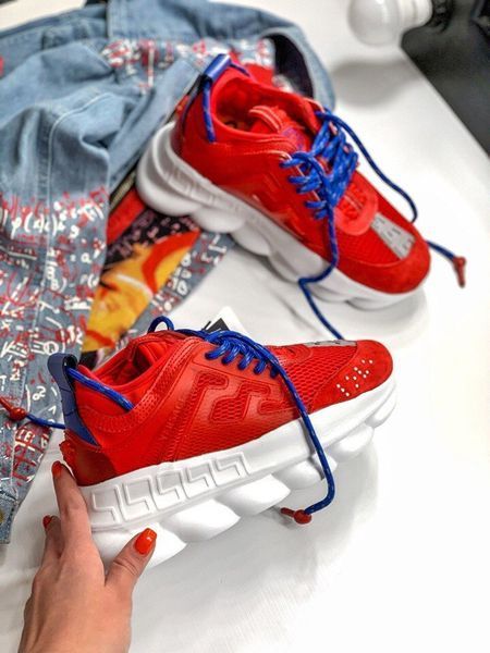 Женские кроссовки Versace Chain Reaction Sneakers 001-09 Женские кроссовки Versace фото