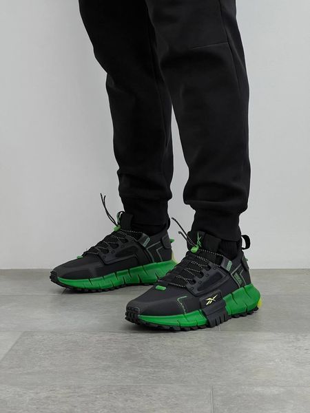 Чоловічі кросівки Reebok Zig Kinetica Fit Black Green фото