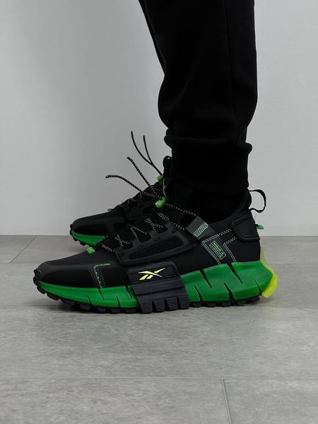 Чоловічі кросівки Reebok Zig Kinetica Fit Black Green фото