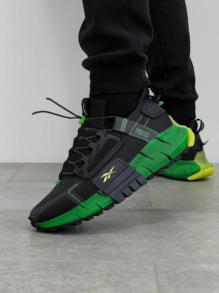 Чоловічі кросівки Reebok Zig Kinetica Fit Black Green фото