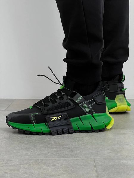 Чоловічі кросівки Reebok Zig Kinetica Fit Black Green фото