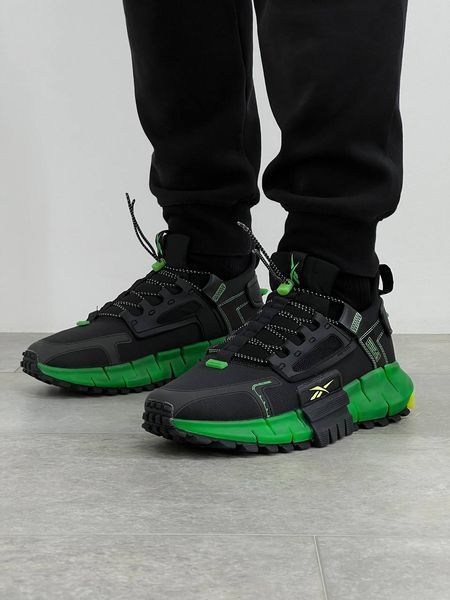 Чоловічі кросівки Reebok Zig Kinetica Fit Black Green фото