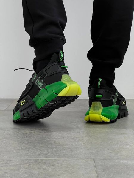 Чоловічі кросівки Reebok Zig Kinetica Fit Black Green фото