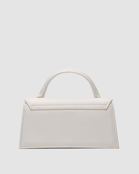 Жіноча сумка Jacquemus Le Chiquito Long White Leather Top Premium фото
