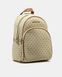 Жіночий рюкзак Michael Kors Signature Backpack Beige Premium re-128623 фото 3