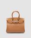 Женская сумка Hermes Birkin 25 Togo Leather Crocodile Brown/Silver Premium re-129083 фото 4