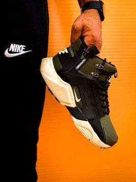 Зимние мужские кроссовки Nike Huarache Winter Acronym "Khaki"! Термоподкладка! фото