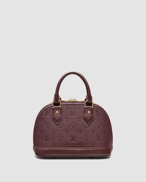 Жіноча сумка Louis Vuitton Alma Monogram Empreinte Leather Burgundy Premium фото
