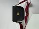 Женская сумка Coach Polished Pebble Willow Saddle Bag Black Premium re-11374 фото 2