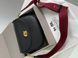 Женская сумка Coach Polished Pebble Willow Saddle Bag Black Premium re-11374 фото 1