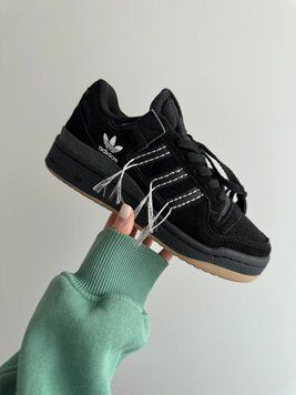 Жіночі кросівки Adidas Forum Black / White Threads фото
