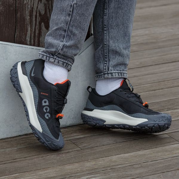 Мужские кроссовки Nike ACG Mountain Fly Gore-Tex Black Grey Orange фото