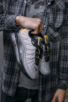 Зимние мужские кроссовки Nike Air Max 720 Termo Grey/Yellow mx-720-818 фото