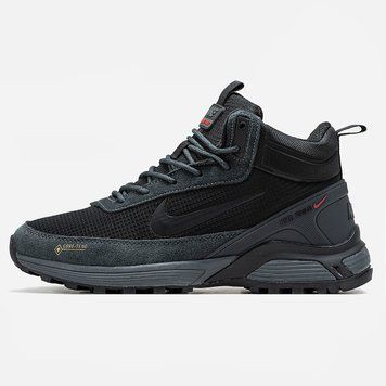 Чоловічі зимові кросівки Nike Rivah Fur Gore-Tex Grey Black фото