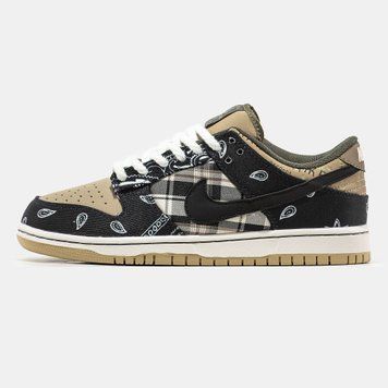 Чоловічі зимові кросівки Nike SB Dunk Low x Travis Scott Хутро фото