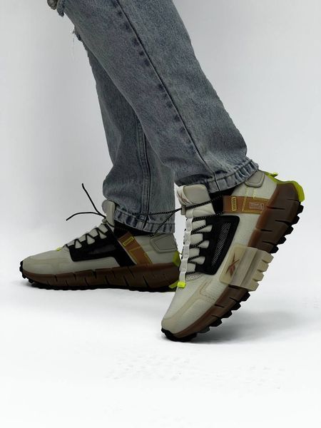 Мужские кроссовки Reebok Zig Kinetica Fit Beige Brown фото