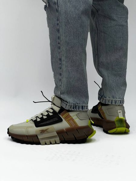 Мужские кроссовки Reebok Zig Kinetica Fit Beige Brown фото