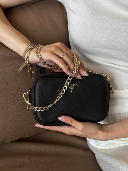 Жіноча сумка Prada Saffiano Lux Mini Camera Bag Premium фото