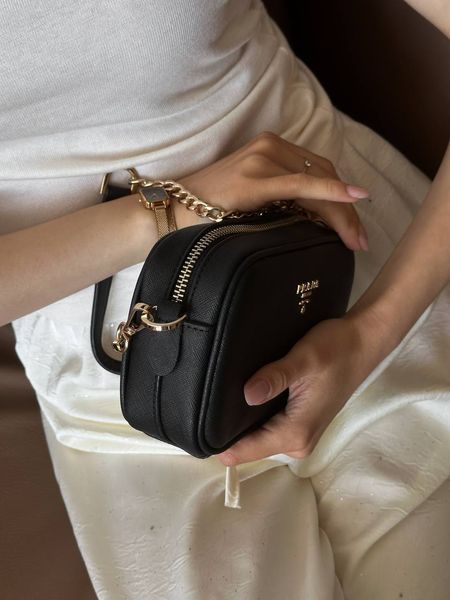 Жіноча сумка Prada Saffiano Lux Mini Camera Bag Premium фото