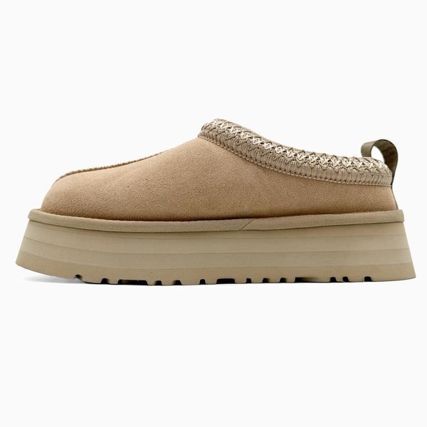 Жіночі зимові ботинки UGG Tasman Platform Beige PREMIUM фото