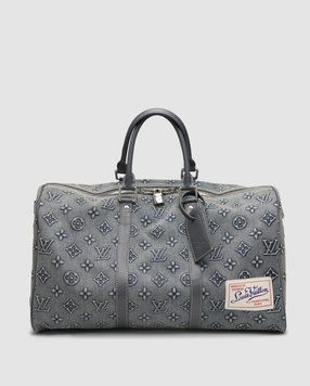 Жіноча сумка Louis Vuitton Keepall Bandouliere 45 Denim Monogram Premium фото