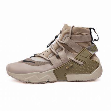 Зимові чоловічі кросівки Nike Huarache Gripp zip "Beige" !термоносок! фото