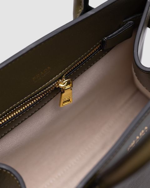 Женская сумка Prada Medium Olive Leather Tote Bag Premium фото