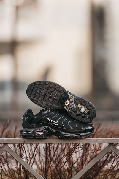 Мужские баскетбольные кроссовки Nike Air Max TN Plus Black White фото