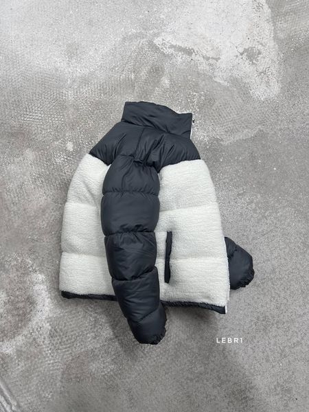 Зимняя куртка барашка Black White фото