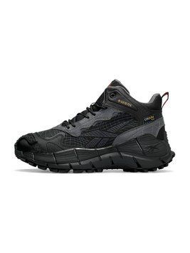 Мужские зимние кроссовки Reebok Zig Kinetica II Edge Black Gray Orange Fur фото
