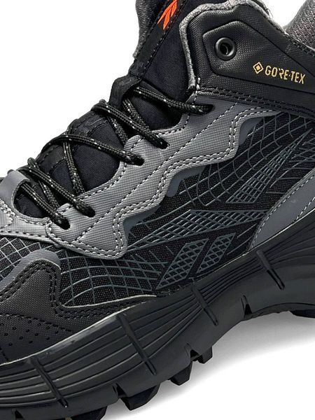 Чоловічі зимові кросівки Reebok Zig Kinetica II Edge Black Gray Orange Fur фото