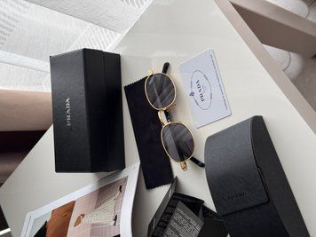 Сонцезахисні окуляри Prada Black/Gold PR B53S ZVN-02C 52/21/145 Premium фото