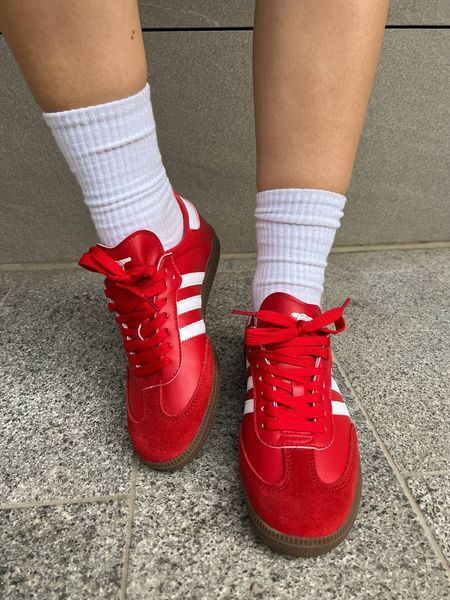 Жіночі кросівки Adidas Samba Red фото