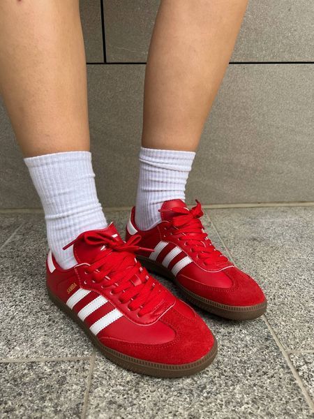 Жіночі кросівки Adidas Samba Red фото