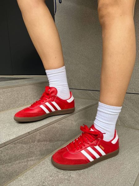 Жіночі кросівки Adidas Samba Red фото