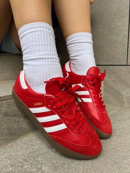 Жіночі кросівки Adidas Samba Red фото