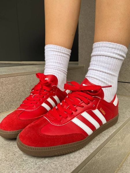 Жіночі кросівки Adidas Samba Red фото
