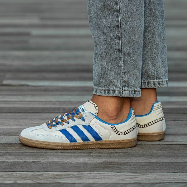 Унисекс кроссовки Adidas Wales Bonner x Samba Wonder Clay Royal Blue фото