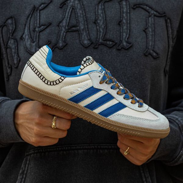 Унисекс кроссовки Adidas Wales Bonner x Samba Wonder Clay Royal Blue фото