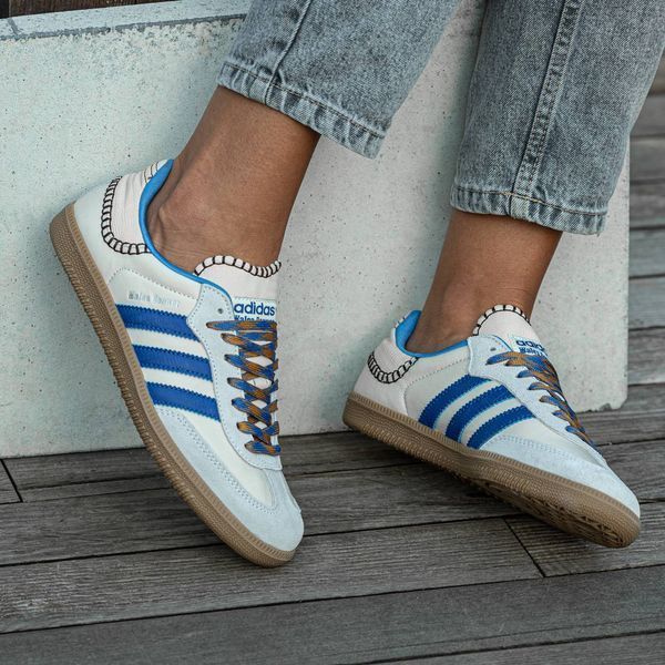 Унисекс кроссовки Adidas Wales Bonner x Samba Wonder Clay Royal Blue фото