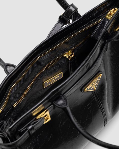 Жіноча сумка Prada Medium Leather Handbag Black Premium фото