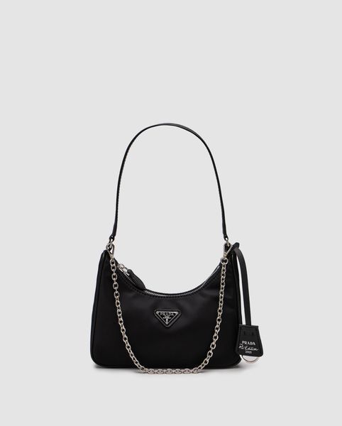Женская сумка Prada Re-Edition 2005 Re-Nylon and Saffiano Mini Black Premium фото