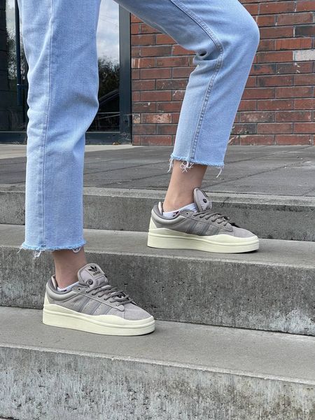 Женские кроссовки Adidas Campus x Bad Bunny Brown Beige фото