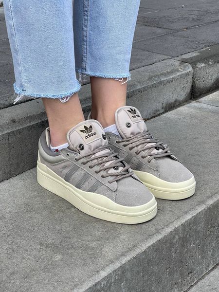 Женские кроссовки Adidas Campus x Bad Bunny Brown Beige фото