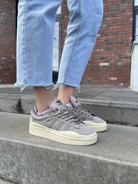 Женские кроссовки Adidas Campus x Bad Bunny Brown Beige фото